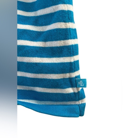 Ralph Lauren blue striped knit tank top - Picture 5 of 5